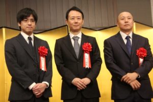  （右から）北見崇史氏、月村了衛氏、滝川さり氏