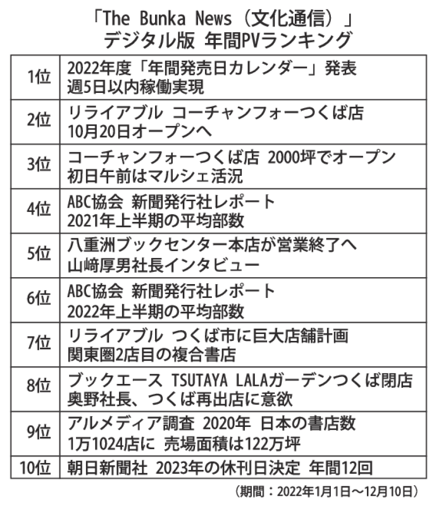 デジタル版年間PVrankingのサムネイル