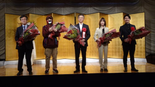  （左から）青島顕氏、大田ステファニー歓人氏、池井戸潤氏、神尾水無子氏、逢崎遊氏
