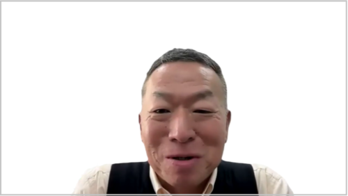  オンラインセミナーを行う礒﨑氏