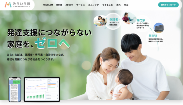  「みらいらぼ」のトップ画面