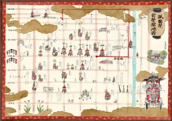  デジタルマップ「祇園祭絵地図」